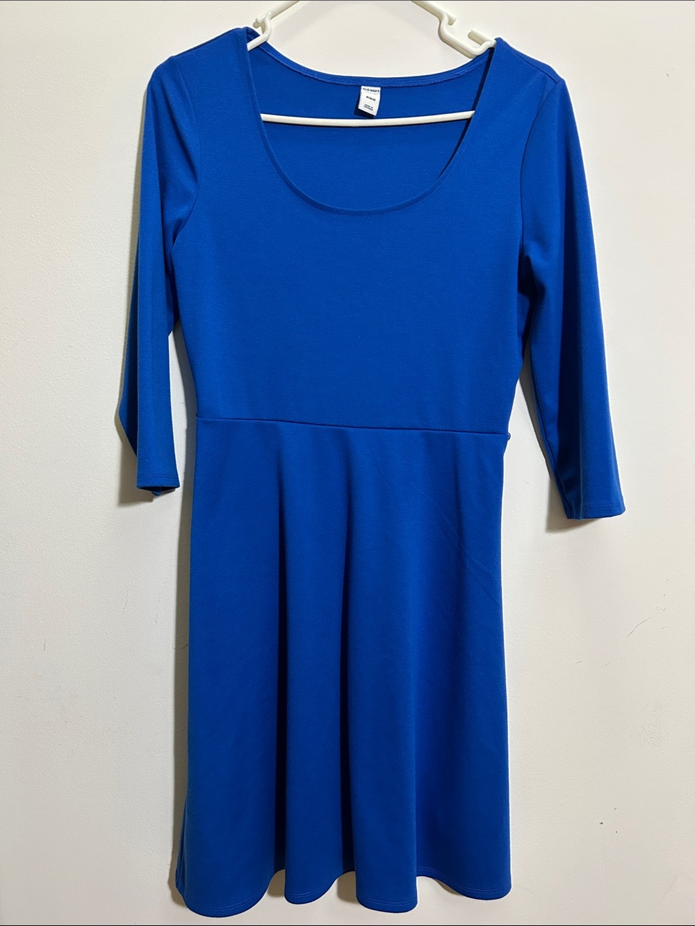 Old Navy Royal Blue Long Sleeve Fit & Flare Dress